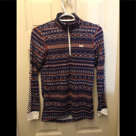 Helly Hansen Tops - 3/20$ Helly Hansen women’s  tribal print active sweatshirt 1/4 zip small